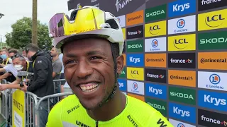 BINIAM GIRMAY INTERVIEW STAGE 4 TOUR DE FRANCE 2023