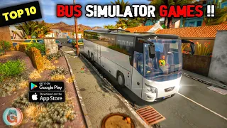 Top 10 BUS SIMULATOR Games For Android & iOS 2023 🚌 : bus simulator 2023 : Best Bus Simulator Games