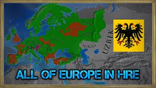 EU4 - What if all of Europe were included in the HRE? (AI Only Timelapse)