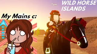 Introducing my MAIN HORSES in WILD HORSE ISLANDS on ROBLOX