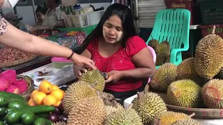 Traditional Breakfast and Morning Market Life of MYANMAR People in YANGON 🇲🇲