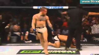 CONOR MCGREGOR KO AGAINST CHAD MENDES