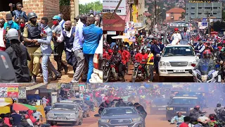 Bobi Wine Arrested after Presidential Nomination - See how He was Refused to go to Kamwoya Office.