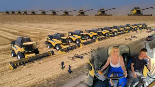 XXL FARM 😲 | 11x New Holland kombájn flotta | Búza aratás 2021 | Wheat Harvest 🌾