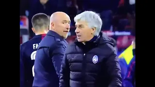 Atalanta's coach Gasperini refuses to shake hands with Cagliari's coach Maran