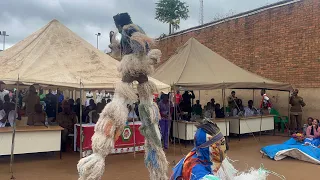 Blantyre prison Inmates Showcasing their African Dance Gule wamkulu on Prison Health Day #africa