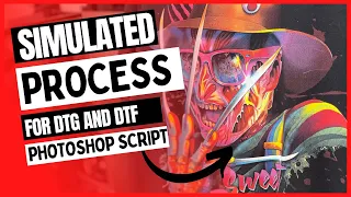 Automated Simulated process halftone effect for DTG - save money on ink! - Photoshop script