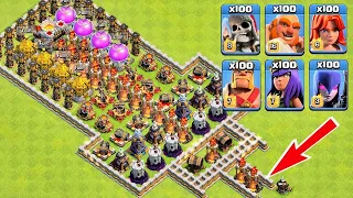 Who Can Survive This Difficult Trap on COC? Trap VS Troops #21 Clash Of Clans