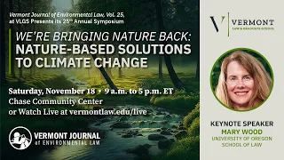 25th Annual Vermont Journal of Environmental Law Symposium 2023