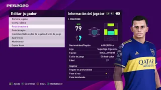 Todas las copias de base de BOCA JUNIORS en PES 2020