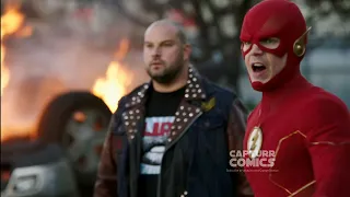 Barry & Fire Meta saves Central City from a Volcano Lava Scene | The Flash 8x08