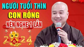 Đầu Năm Mới 2024 Người Tuổi Thìn''Con Rồng nên nghe bài giảng này 1 lần để biết vận mệnh của mình