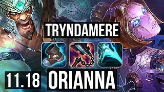 TRYNDAMERE vs ORIANNA (MID) | Rank 2 Trynda, Quadra, Legendary, 15/3/6 | KR Challenger | v11.18