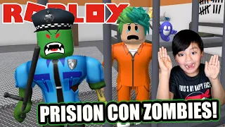 Zombies en La Prision de Roblox | Encerrado con Zombies | Juegos Karim Juega