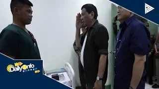 Pres. #Duterte, binisita ang mga sugatang sundalo sa Patikul, Sulu