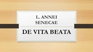 DE VITA BEATA/LA FELICITA' di SENECA I parte  letta da Angelo Callipo  AUDIOLIBRO IN ITALIANO GRATIS