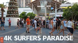 [4k] Explore Surfers Paradise Thursday 28 Dec 2023 | Gold Coast | Queensland | Australia