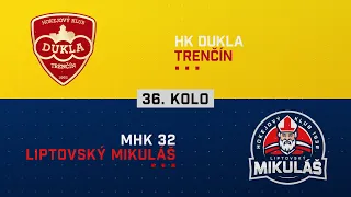 36.kolo HK Dukla Trenčín - MHk 32 Liptovský Mikuláš HIGHLIGHTS