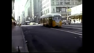 Tour Around El Paso, San Francisco, and Los Angeles Streets 1961 in Color