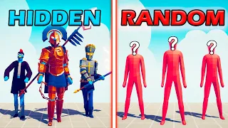 OLD HIDDEN UNITS vs RANDOM UNITS TEAM - Totally Accurate Battle Simulator | TABS