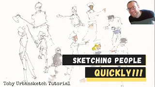 TEN PEOPLE in TEN MINUTES - Sketching and Drawing People Quickly