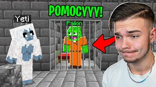 YETI ZAMKNĄŁ MNIE W JEGO OGROMNYM WIĘZIENIU w Minecraft...