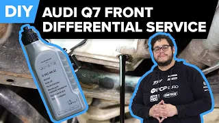 Audi Q7 Front Differential Fluid Replacement DIY (2007-2015 Audi Q7 4L Front Differential Service)