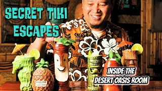 Legendary Home Tiki Bar Tour [The Desert Oasis Room] Bar Walk-through Culture