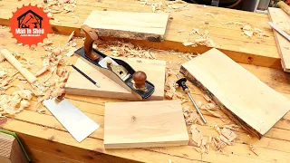 How to Prepare Timber by Hand, Dimension, Flatten and Square Rough Lumber Stock.