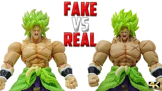 Broly SH Figuarts Fake Vs Real Dragon Ball Super Action Figure How to Tell It Fake