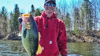 HUGE Bass on a Big SWIMBAIT - Post Front Fishing