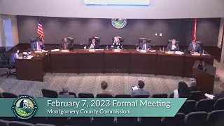 February 7, 2023 Montgomery County Commission Formal Meeting