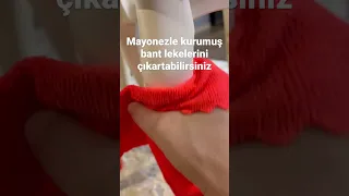 Bant lekesini mayonezle çıkartma #shorts