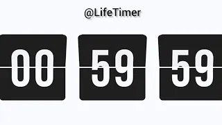 1 Hour (60 Minutes) Silence Flip Countdown Relaxing Timer |