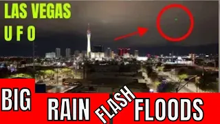 UFO's? Driving through Floods - LIVE in LAS VEGAS - Sever Weather Flash Floods and Hood Food