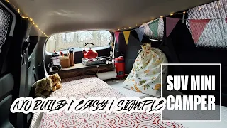 🚦🚘🚦 How to turn your SUV into a Camper * Easy NO BUILD Car Camper // 2020 HYUNDAI SANTA FE