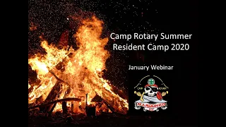 January 2020 - Camp Rotary Pre-Summer Camp Leader's Webinar