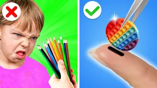 FIDGET TOY HACKS || POP IT! Testing The Most Viral and Satisfying Fidget Toys