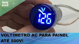 VOLTÍMETRO AC PARA PAINEL ATÉ 500V (UTILIZAÇÃO FÁCIL)!