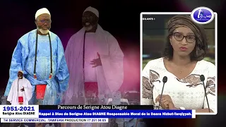 THIEY: JAAR JAAR YOU YEME YOU SERIGNE  ATOU DIAGNE Responsable Moral de la Daara Hizbut Tarqiyyah