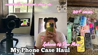 ♡My iPhone 14 pro max phone case haul! *marshall's shein, walmart, etc.* |JadaLynn|