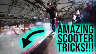 INSANE New Pro Scooter Tricks at Rampworx Skatepark