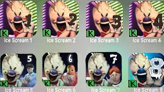 Ice Scream 1 2 3 4 5 6 7 8 - Full Gameplay