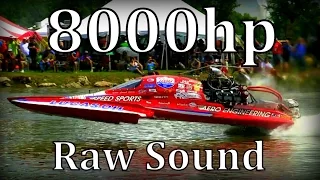 8000hp Dragboats in San Angelo,Texas "Raw Sound"