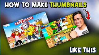 How to Make Minecraft Thumbnails on Pixellab - TUTORIAL 2023 | How to make Thumbnails