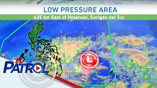 Bahagi ng Visayas at Mindanao makakaranas ng kalat-kalat na ulan dahil sa through ng LPA | TV Patrol