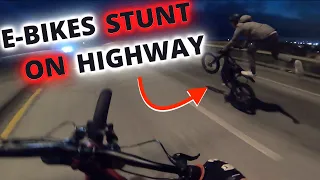 Highway Stunt Ride // 72v Sur Ron BAC4000 E-Bike