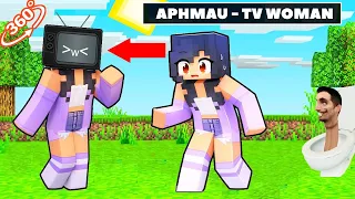 😱 WHY APHMAU Became a TV-WOMAN in Minecraft 360°!?