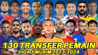 RESMI! REKAP 130 TRANSFER PEMAIN LIGA 1 TERBARU - LIGA 1 2023/2024