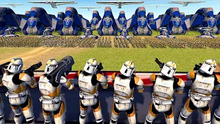 Clone Wars WALL FORTRESS vs 2,000 Droid Invasion! - Men of War: Star Wars Mod